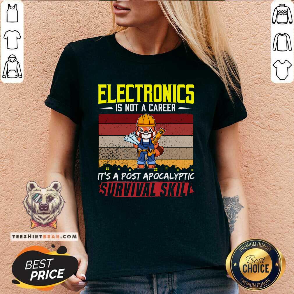Good Cute Electrician Is Not A Career Electricity Wire V-neck