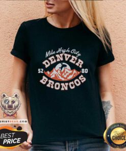 Good Denver Broncos Mile High City V-neck