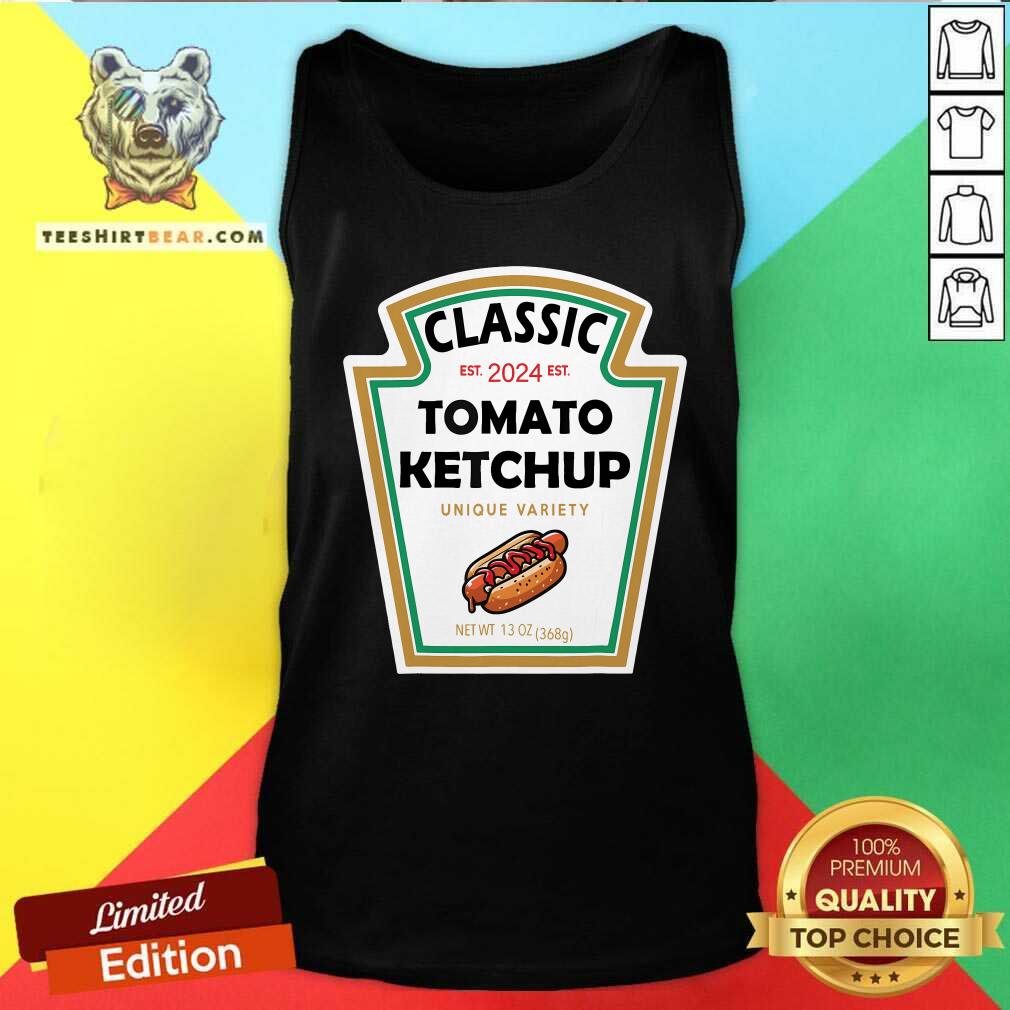 Good Happy Halloween 2024 Costume Matching Mustard Condiments Tank-top