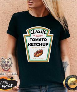 Good Happy Halloween 2024 Costume Matching Mustard Condiments V-neck