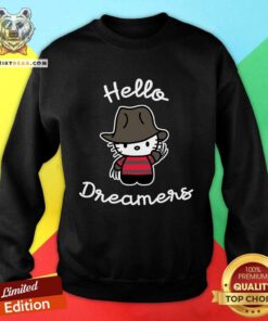 Good Hello Dreamers Hello Kitty Freddy Kreuger Sweatshirt