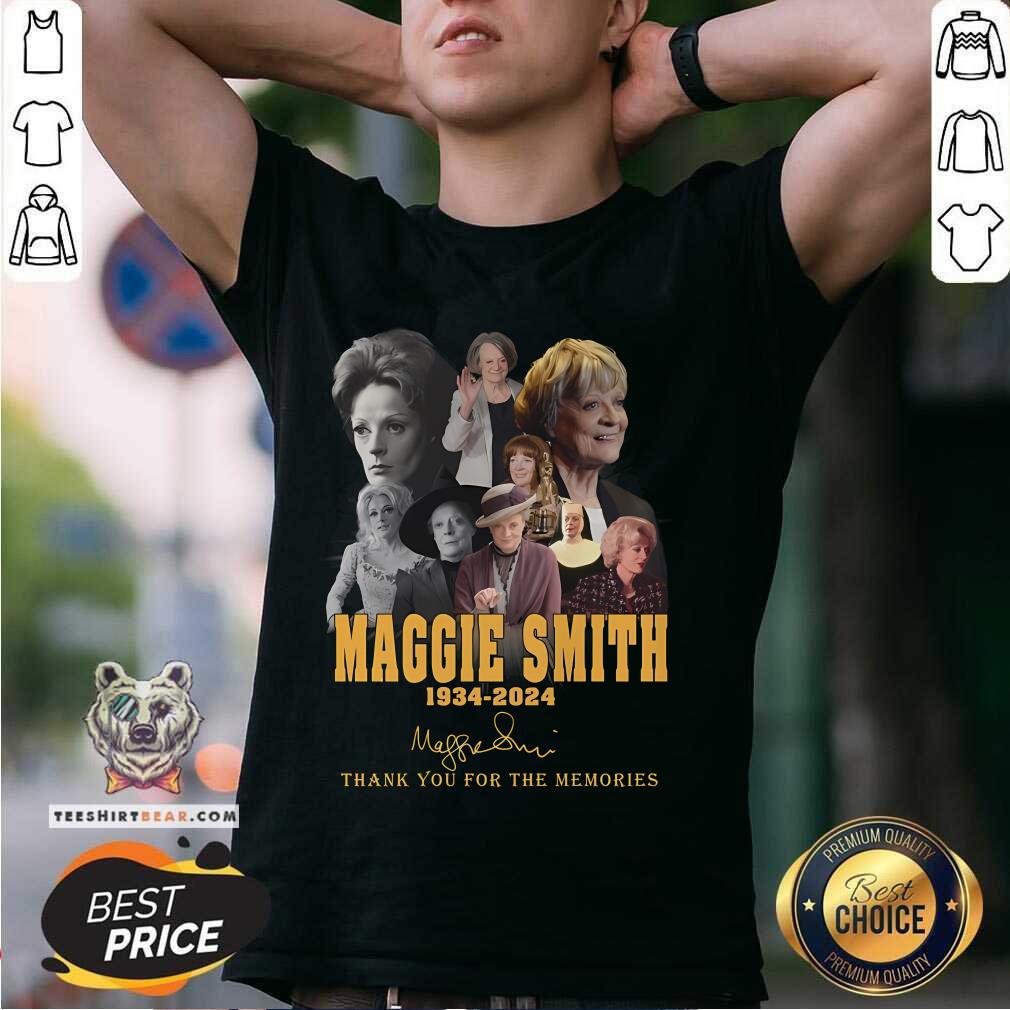 Good Maggie Smith 1934-2024 Thank You For The Memories Signature T-Shirt