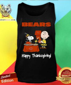 Happy Peanuts Chicago Bears Football Happy Thanksgiving Tank-top