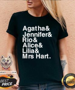 Hot Agatha Jennifer Rio Alice Lilia Mrs Hart V-neck