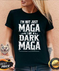 Hot Elon Musk I'm Not Just Maga I'm Dark Maga Make America V-neck