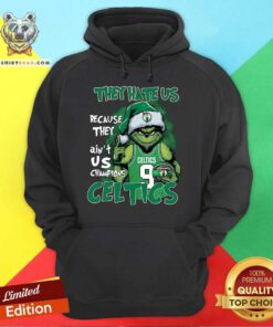 Hot Grinch They Ain't Us Champions Celtics NBA Final Hoodie