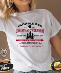 Hot Griswold Co Christmas Tree Farm Teacher V-neck