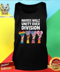 Hot Harris And Walz Love Conquers Unity Over Division Tank-top