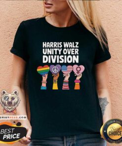 Hot Harris And Walz Love Conquers Unity Over Division V-neck