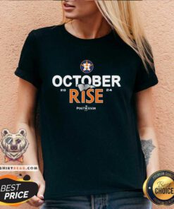 Hot Houston Astros October Rise 2024 Postseason V-neck
