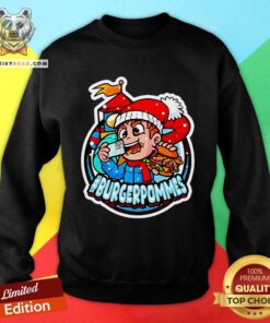 Hot Lukasbs Burgerpommes Christmas Sweatshirt