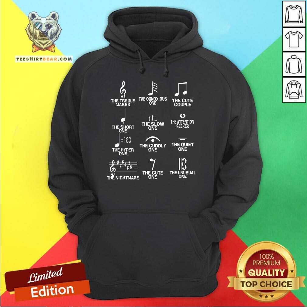 Hot Musical Notes Symbol Definition Humor Christmas Hoodie