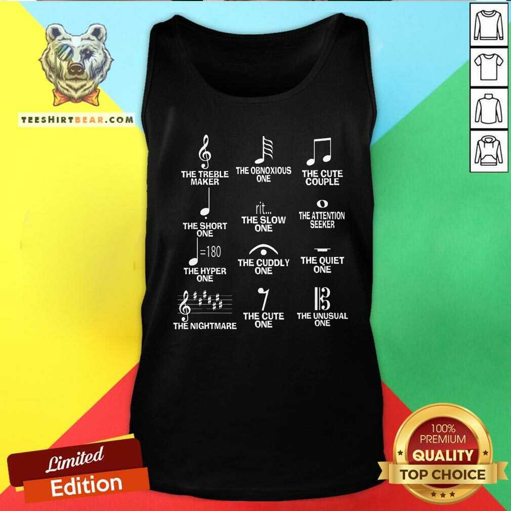 Hot Musical Notes Symbol Definition Humor Christmas Tank-top