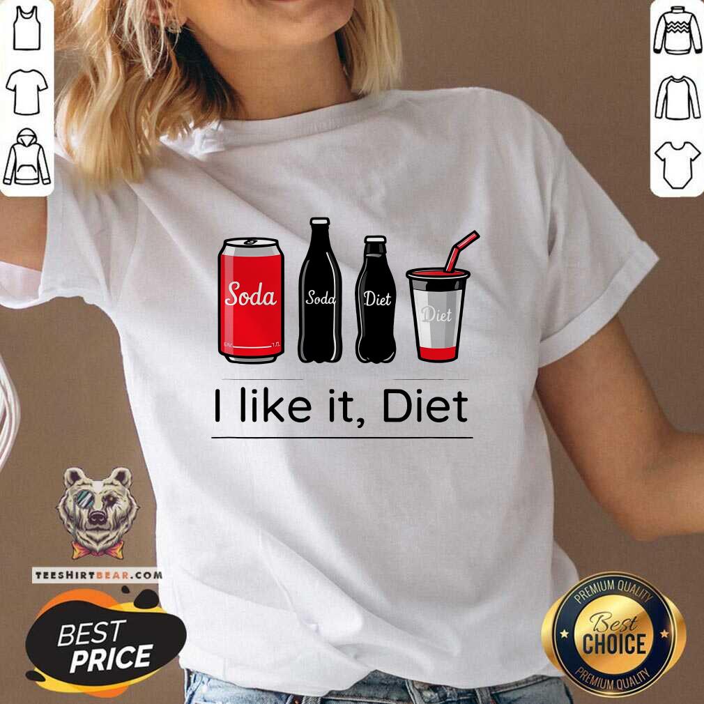 Hot Soda I Like It Diet Essentials Morning Beverage V-neck