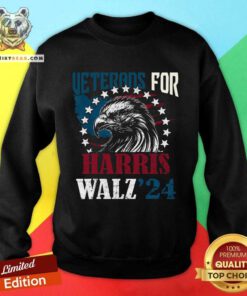 Hot Veterans For Harris Walz 2024 Vote Tim Walz Kamala Harris Sweatshirt
