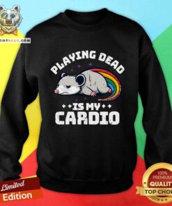 Nice Cute Oppossum Playing Dead Is My Cardio Sweatshirt