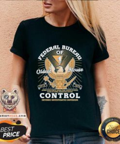 Nice Federal Bureau Of Oldest House Control Invenio Estd 1954 V-neck
