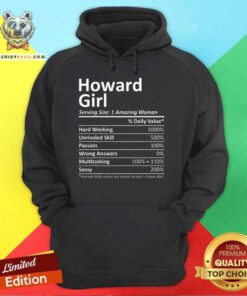 Nice Howard Girl Wi Wisconsin Funny City Home Roots USA Hoodie