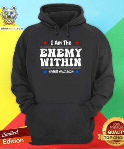 Nice I Am The Enemy Withinharris Walz 2024 Groovy Hoodie
