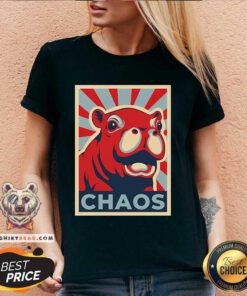 Nice Moo Deng Chaos Campaign V-neck
