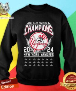 Nice New York Yankees Al East Division Champions 1976-2024 Sweatshirt