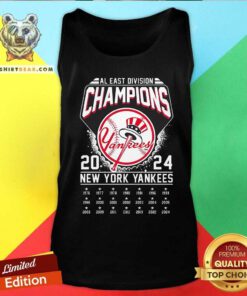 Nice New York Yankees Al East Division Champions 1976-2024 Tank-top