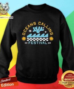 Nice Oceans Calling Festival Checkered Sweatshirt