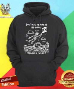 Nice Skeleton Don't Ask Me Where I'm Going I'm Going Insane Hoodie
