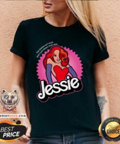 Nice This Barbie Isn't Bad She's Just Drawn That Way Jessie Doll V-neck