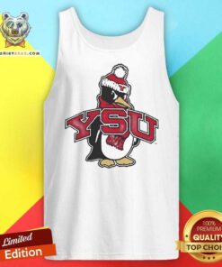 Nice Youngstown Penguins Football YSU Pete Mascot Tank-top