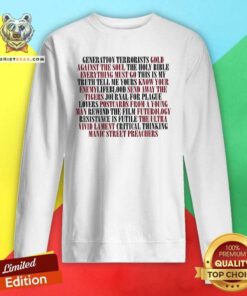 Official Albums Generation Terrorists Gold Against The Soul Sweatshirt