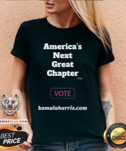 Official America's Next Great Chapter Vote Kamala Harris Com V-neck