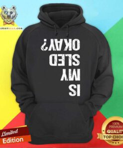 Official Is My Sled Okay Snowmobile Sleigh Riding Joke Hoodie