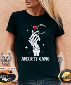 Official Jfourmess Halloween Anxiety Gang V-neck