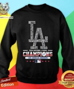 Official MLB Los Angeles Dodgers 2024 National League Champions Sweatshirt