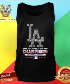 Official MLB Los Angeles Dodgers 2024 National League Champions Tank-top