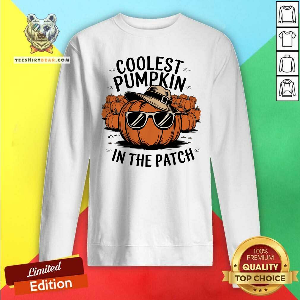 Official Pumpkin Power The Coolest Pumpkin In The Patch Sweatshirt