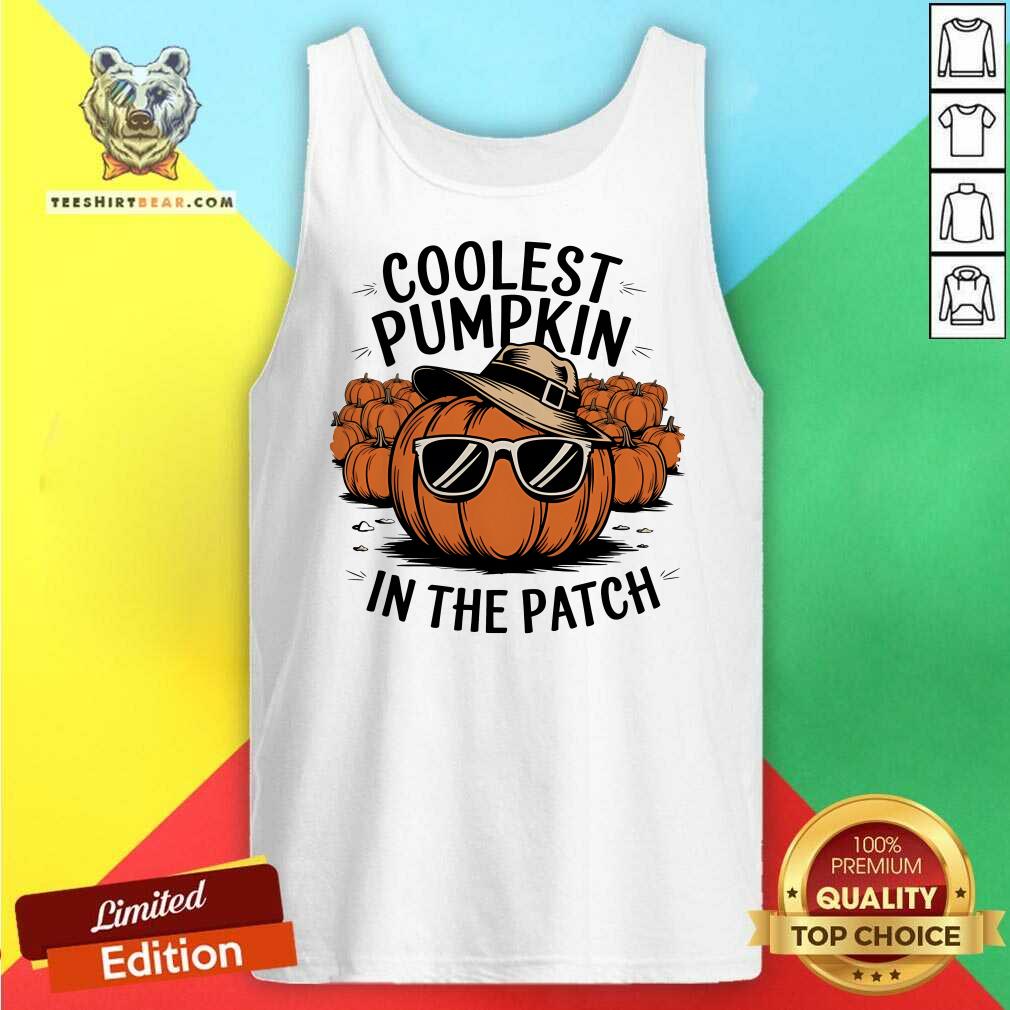 Official Pumpkin Power The Coolest Pumpkin In The Patch Tank-top