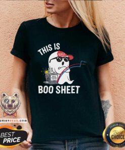 Official This Is Boo Sheet Election Day Ghost Of Trump Voter V-neck