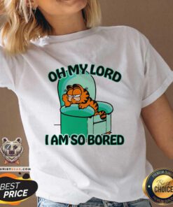 Original Garfield Oh My Lord I Am So Bored V-neck