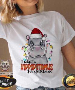 Original I Want A Hippopotamus For Christmas V-neck