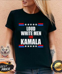 Original Loud White Men For Kamala V-neck