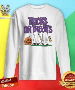 Original Peanuts Tricks Or Treats Halloween Ghost Sweatshirt