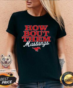 Original SMU Football How Bout Them Mustangs V-neck