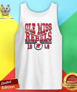 Original Uscape Apparel White Ole Miss Rebels Tank-top