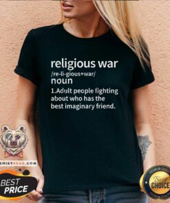 Original Vintage Religious War Definition V-neck
