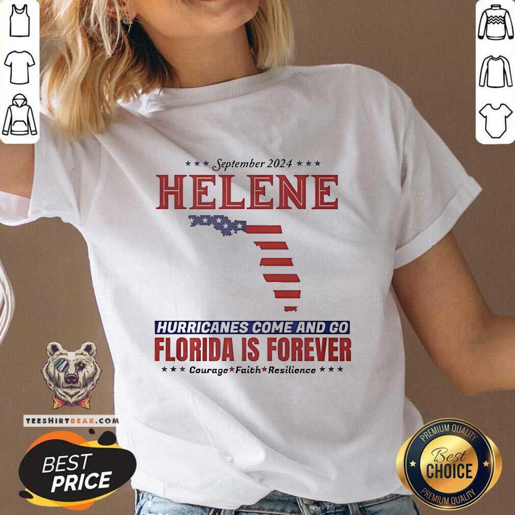Premium Hurricane Helene Florida 2024 V-neck