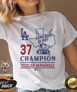 Premium Los Angeles Dodgers 2024 MLB Home Run Derby Teoscar Hernandez Champion V-neck