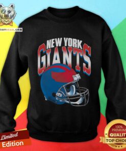 Premium New York Giants Gradient Helmet Sweatshirt