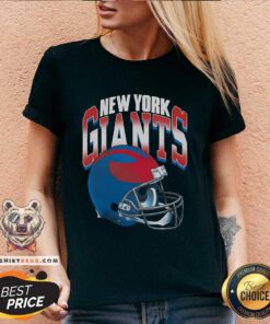 Premium New York Giants Gradient Helmet V-neck